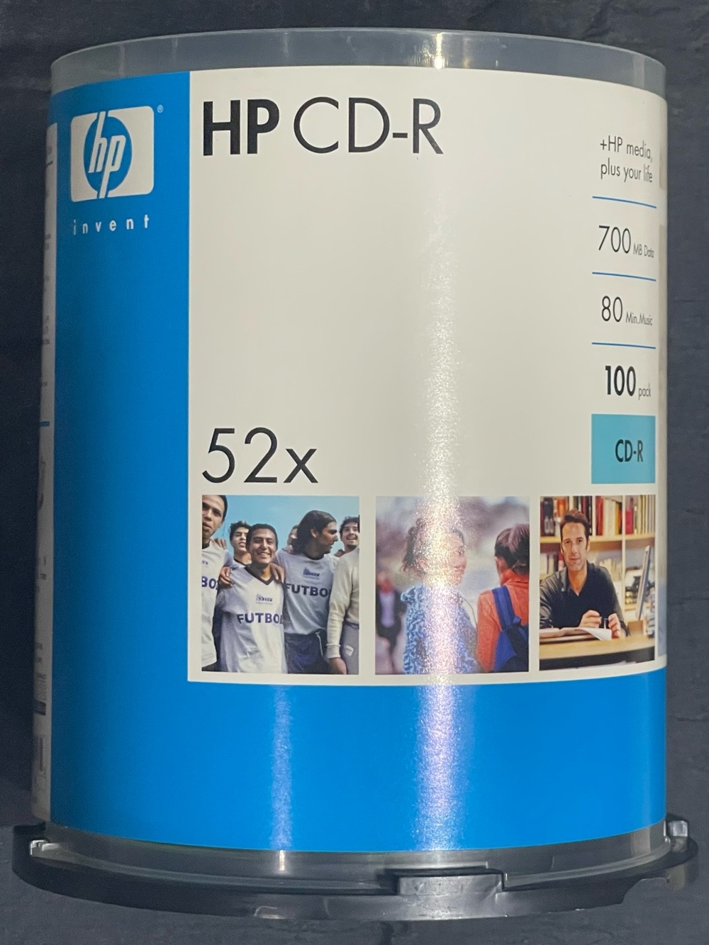HP CD-R 52x 100-Pack - Blue & White Packaging